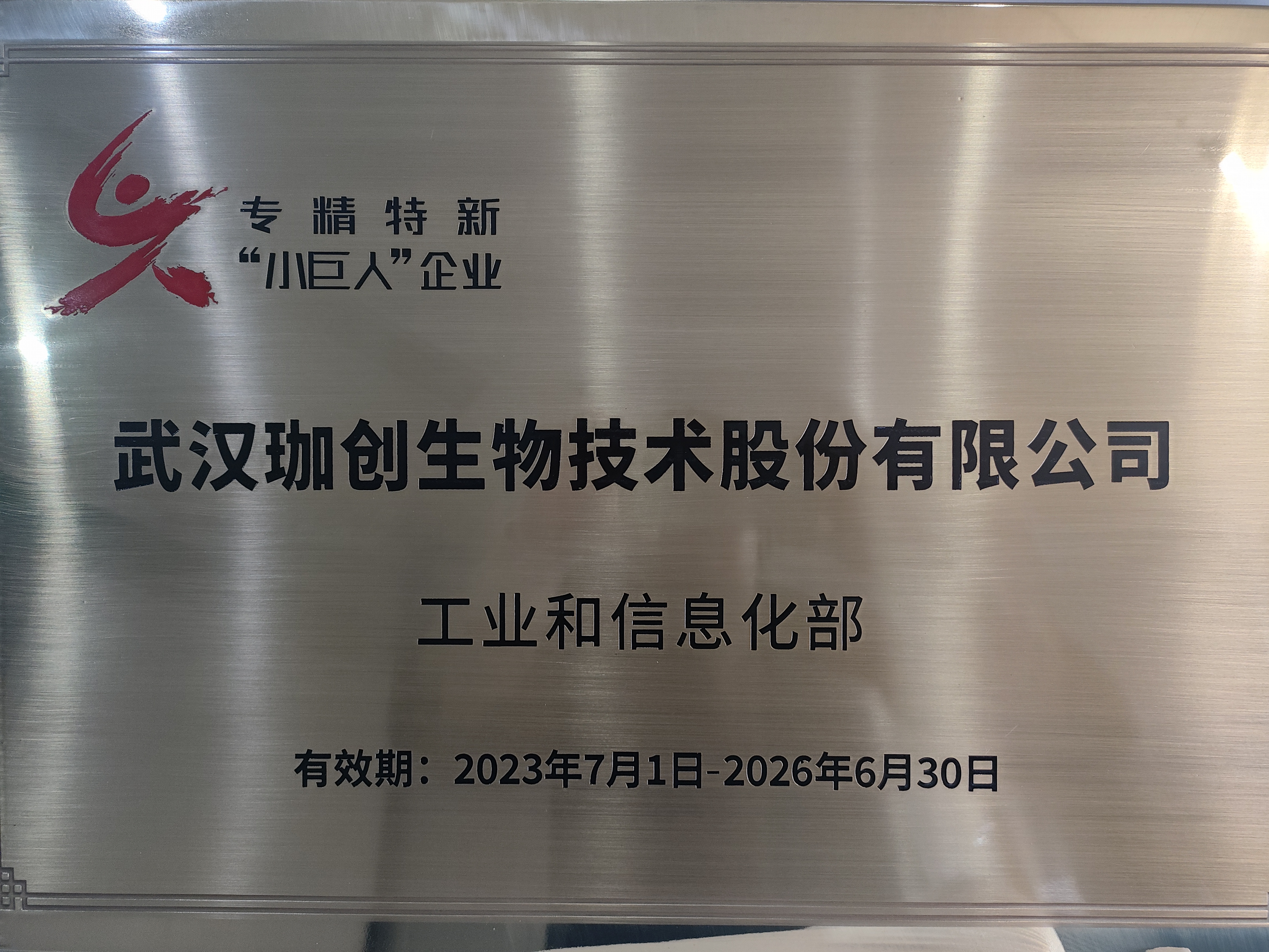 工業和信息化部專精特新“小巨人”企業
